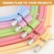 5 Pack ABS Rectangular Embroidery Hoops Set, Cross Stitch Hoops 5 Inch 6 Inch 10 Inch 12 Inch 15 Inch Plastic Candy Color Embroidery Hoop for DIY Embroidery Craft